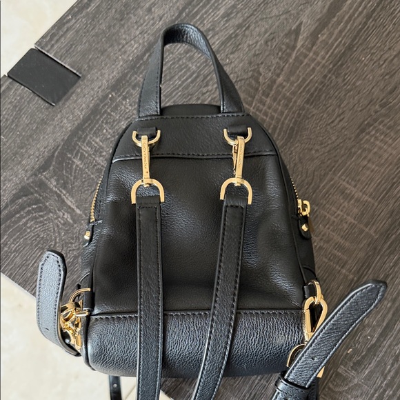 Michael Kors Black Backpack with Gold Accents main image 6